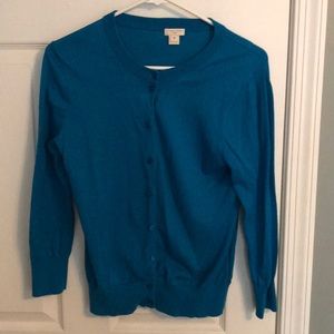 J.Crew Blue Cardigan